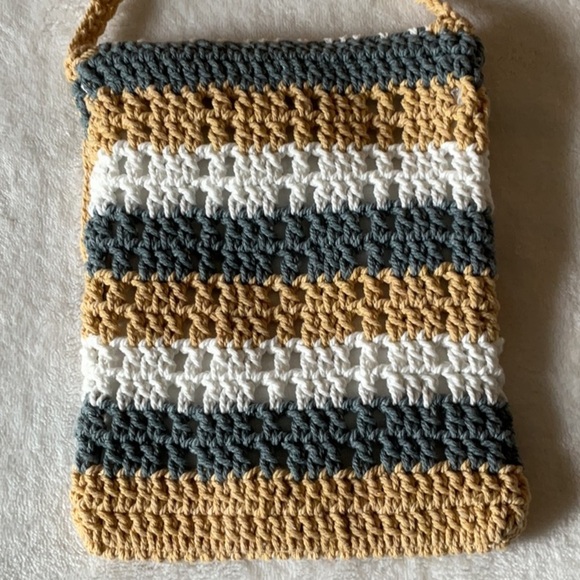 Handcrafted Crochet Crossbody Bag - Multicolor purse new - Picture 3 of 7